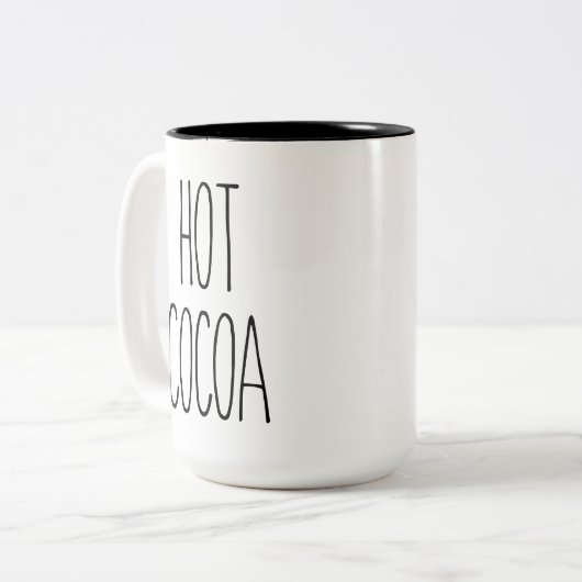 RAE DUNN Geïnspireerd Hot Cacao Koffie Mok (Voorkant links)