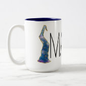 Rae Dunn Geïnspireerd Magical Tweekleurige Koffiemok (Links)