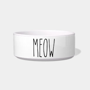 RAE DUNN Geïnspireerd Meow Pet Food Bowl Voerbakje
