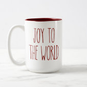 RAE DUNN Geïnspireerd Vreugde aan de World Coffee  Tweekleurige Koffiemok (Links)