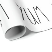 Rae Dunn geïnspireerd YUM-ompakken papier (Rol Hoek)