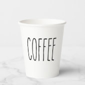 RAE DUNN Geïnspireerde moderne koffie Papieren Bekers (Voorkant)