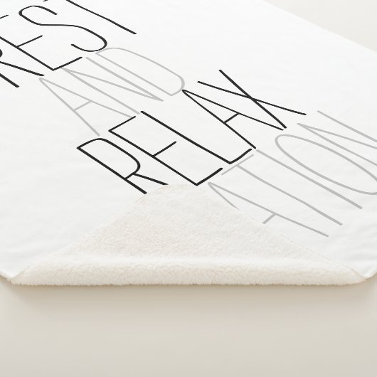 Rae Dunn geïnspireerde rust en relaxatie Sherpa Deken (3/4)