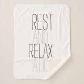 Rae Dunn geïnspireerde rust en relaxatie Sherpa Deken (Voorkant)