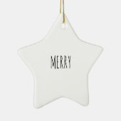 Rae Dunn Geïnspireerde sierelementen Keramisch Ornament (Rechts)