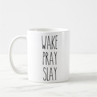 RAE DUNN Geïnspireerde WAKE, PRAY, SLAY Mok