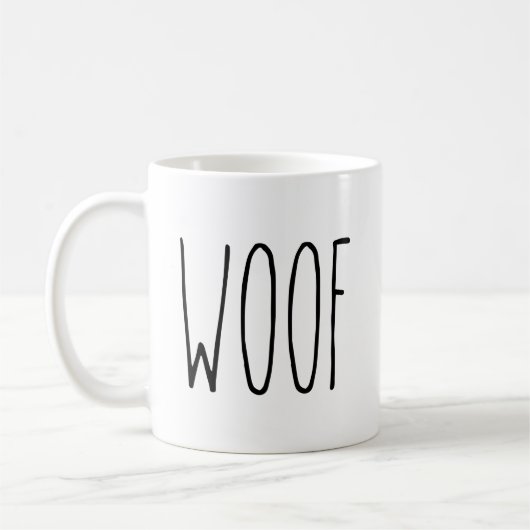 RAE DUNN Geïnspireerde WOOF-Mok Koffiemok (Links)