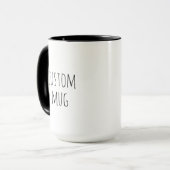 Rae Dunn Inspired Custom Text Mug Mok (Voorkant links)
