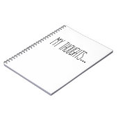 RAE DUNN inspireerde mijn gedachten Notitieboek (Linkerzijde)