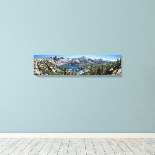Rae Lakes - John Muir Trail - Kings Canyon Canvas Afdruk (Insitu (Houten vloer))