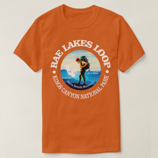 Rae Lakes Loop C T-shirt (Design voorkant)