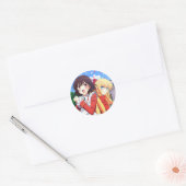 Rae x Claire | Ik ben verliefd op The Villainess Ronde Sticker (Envelop)
