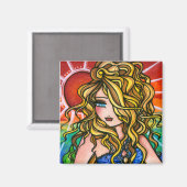 "Rae" Zeemeermin Fantasy Fairy Magneet (Voorkant / Achterkant)