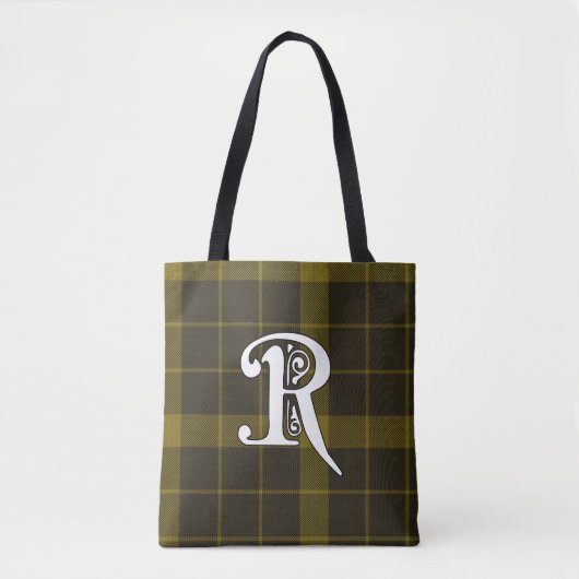 Raeburn Clan-tartanmonogram Tote Bag (Voorkant)