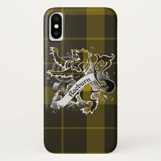 Raeburn Tartan Lion Case-Mate iPhone Case (Achterkant)