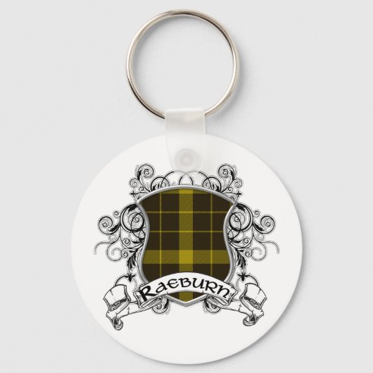 Raeburn Tartan Shield Sleutelhanger (Voorkant)