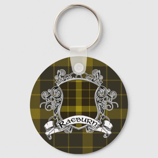 Raeburn Tartan Shield Sleutelhanger (Voorkant)