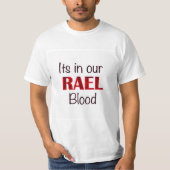 Rael het zit in ons bloed t-shirt (Voorkant)