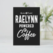 Raelynn Persoonlijke naam Birthday Gift RSVP Kaartje (Staand voorkant)