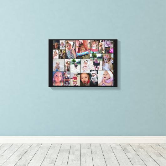 Raelynne Photo Collage Canvas Print (Insitu (Houten vloer))