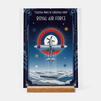 RAF Art Deco Christmas Edition Acryl Bord