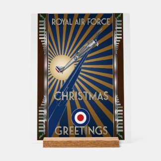 RAF Art Deco Christmas Edition Acryl Bord