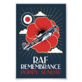 RAF Art Deco Remembrance Day Edition Foto Afdruk (Voorkant)