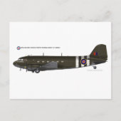RAF BBMF DC3 Dakota Briefkaart (Voorkant)