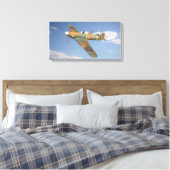 RAF orkaan tijdens de vlucht Canvas Afdruk (Insitu (Slaapkamer))