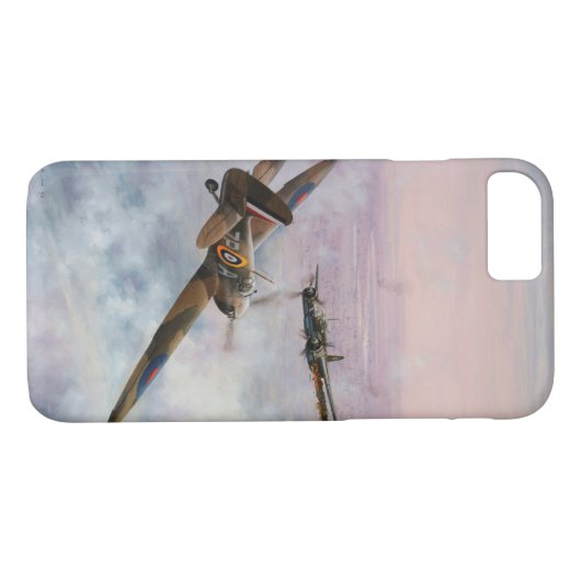 RAF Spitfire iPhone Case (Achterkant (Horizontaal))
