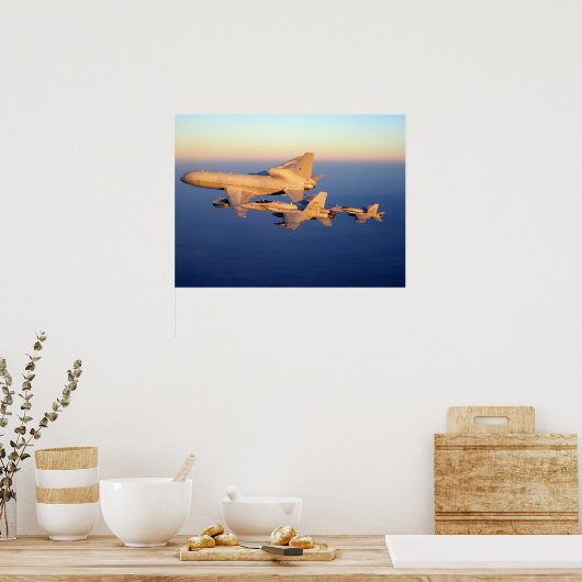 RAF Tristar en F-18C Hornet Poster (Keuken)