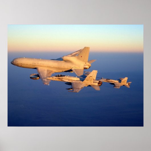 RAF Tristar en F-18C Hornet Poster (Voorkant)