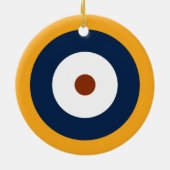 RAF Type A.1 Roundel Keramisch Ornament (Achterkant)