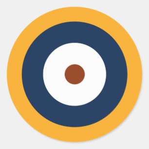 RAF Type A.1 Roundel. Ronde Sticker