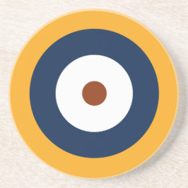 RAF Type A.1 Roundel. Zandsteen Onderzetter