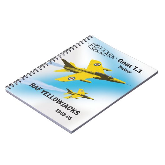 RAF Yellowjacks in Gnat T.1-trainers Notitieboek (Linkerzijde)