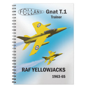 RAF Yellowjacks in Gnat T.1-trainers Notitieboek