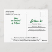 Rafaël Archengel Heilengel Gebedsnoot Briefkaart (Achterkant)
