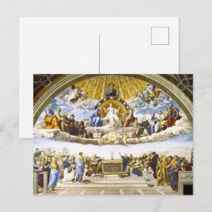 Rafaël Disputa over het Heilig Sacrament Kunst Briefkaart