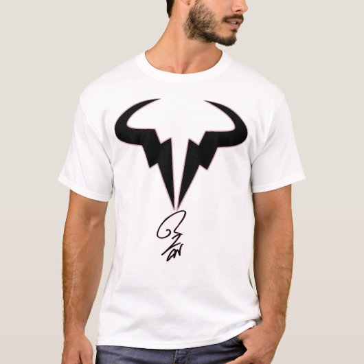Rafael Nadal Logo Handtekening T-shirt (Voorkant)