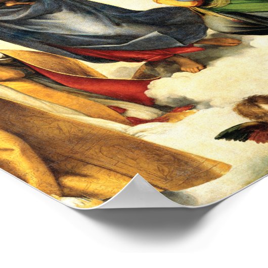 Rafael's Madonna Sistine Chapel c. 1513-14 Poster (Hoek)