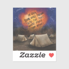 Rafah bombardeert waar mensen hun toevlucht nemen  sticker