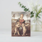 Raffael Madonna mit dem Stieglitz, Szene: Maria mi Briefkaart (Staand voorkant)