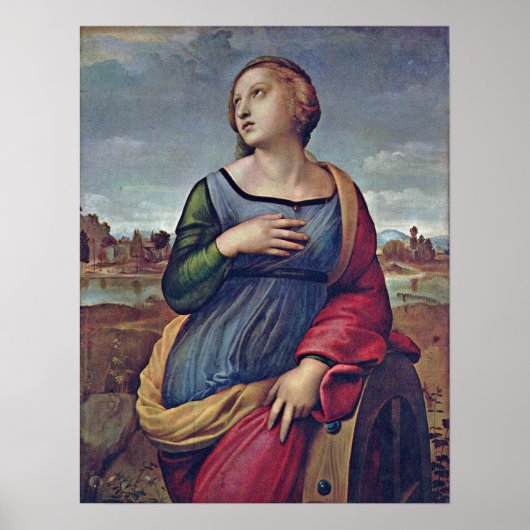 Raffael - St Catherine of Alexandrië Poster (Voorkant)
