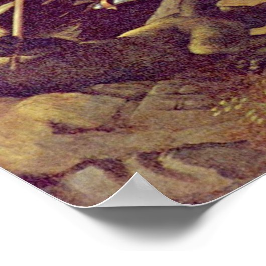 Raffael - St George vecht tegen de draak Poster (Hoek)