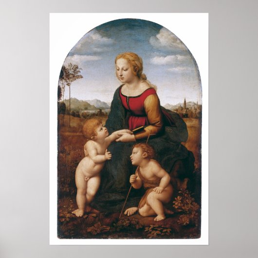 Raffaello Sanzio da Urbino - la belle jardiniere Poster (Voorkant)