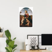 Raffaello Sanzio da Urbino - la belle jardiniere Poster (Thuiskantoor)