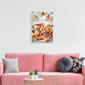 Raffaello Sanzio da Urbino - Triomf van Galatea Canvas Afdruk (Insitu (Woonkamer))