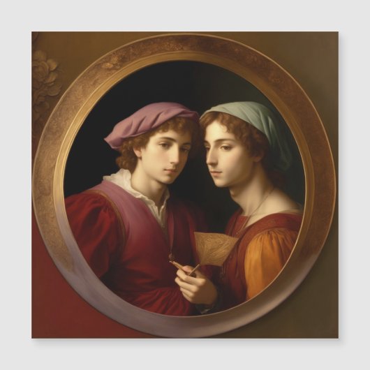 Raffaello's zelfportret met een vriend (Voorkant)