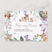 Raffelkorf van groenbossen informatiekaartje (Voorkant)